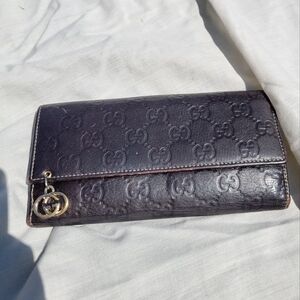 Gucci GG Monogram Leather Wallet – Chocolate Brown